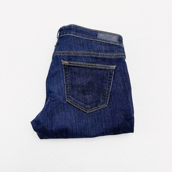 AG The Stevie Cuff Slim Straight Cuffed Dark Wash Denim SZ25 - Picture 5 of 6